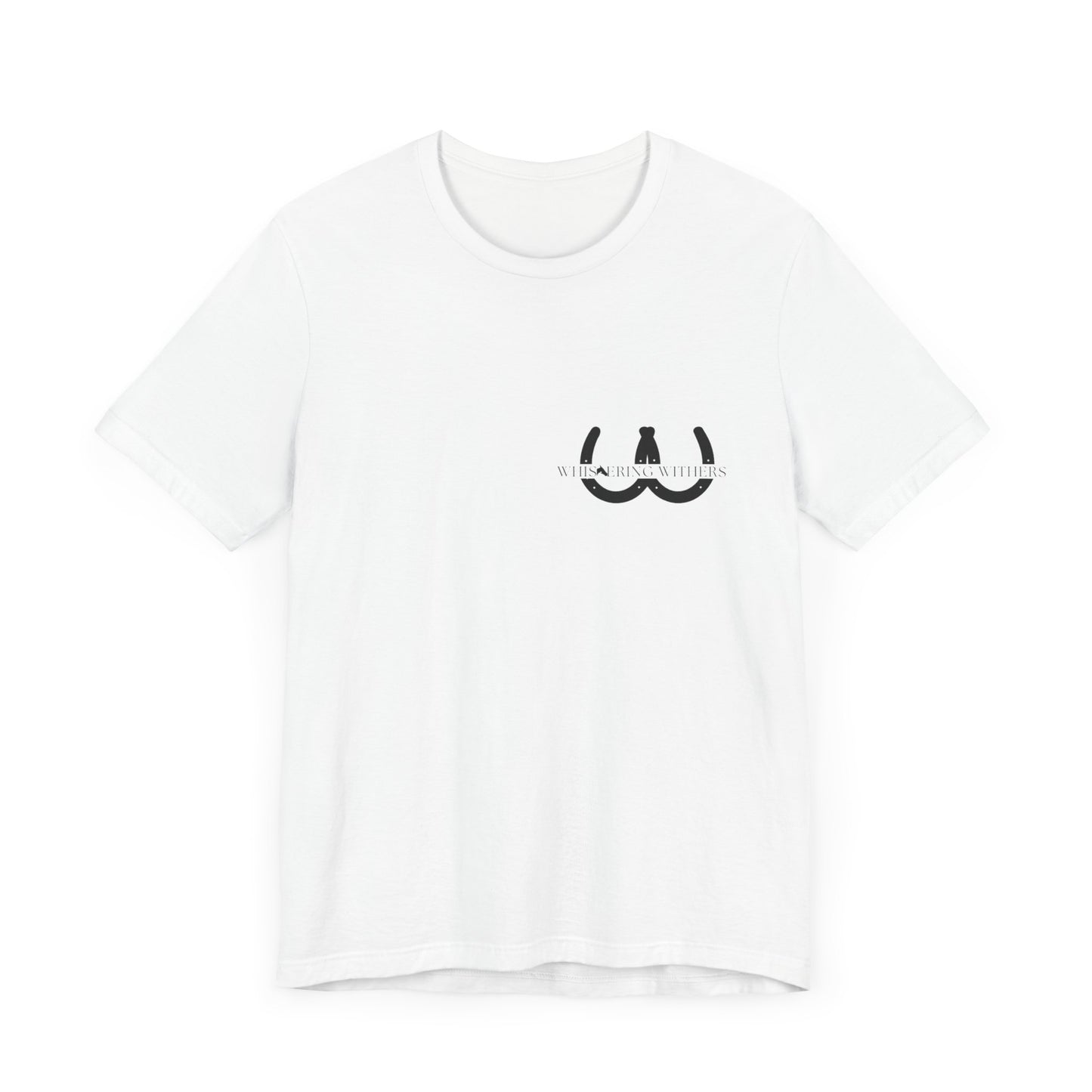 Whispering Withers Unisex Tee - Casual Graphic Short Sleeve Shirt | Fashion for Horse Lovers