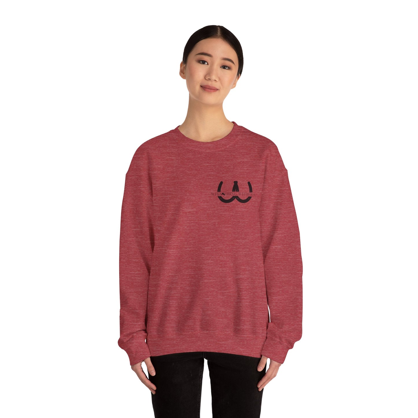 Whispering Withers Unisex Heavy Blend Crewneck Sweatshirt - Cozy Vintage Style