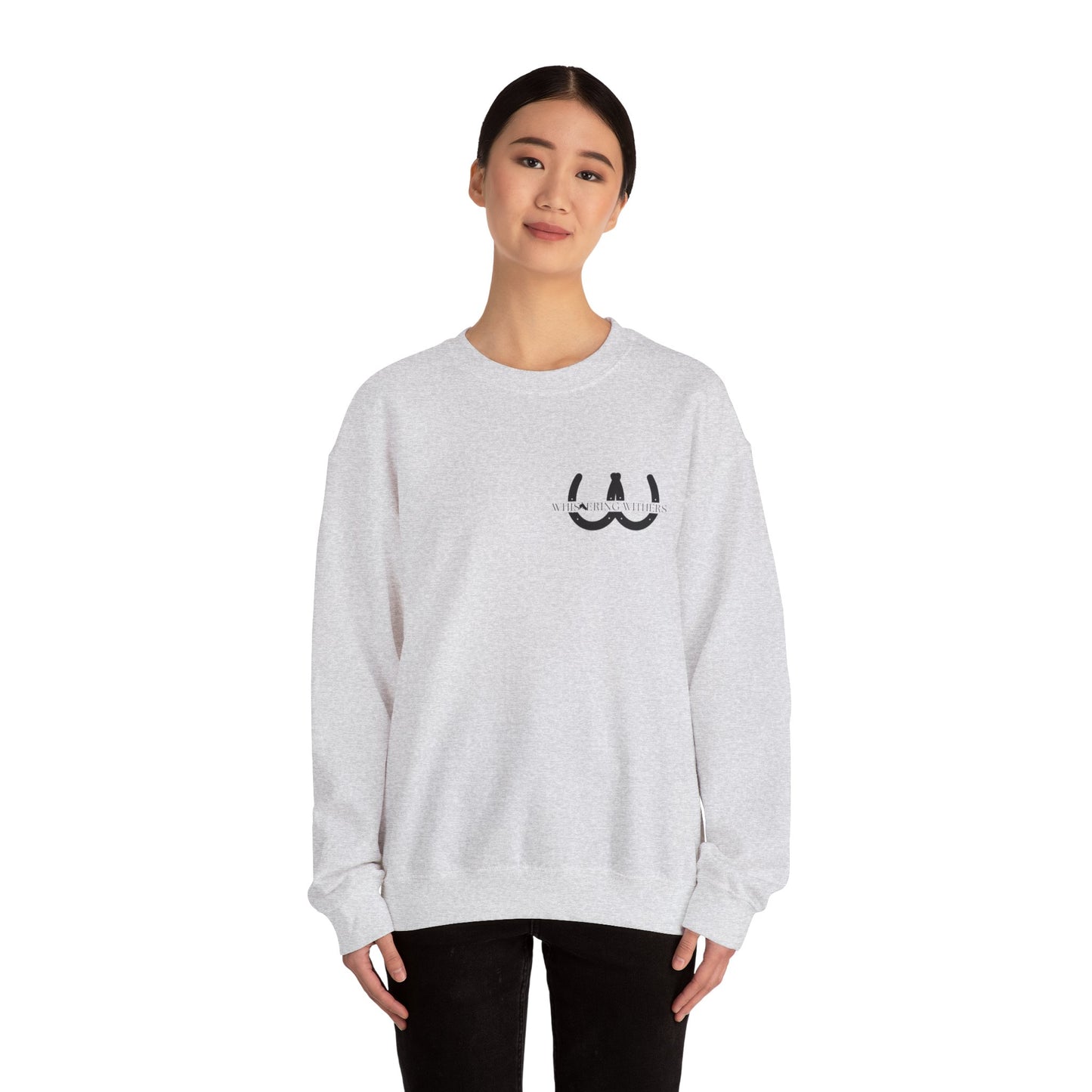 Whispering Withers Unisex Heavy Blend Crewneck Sweatshirt - Cozy Vintage Style