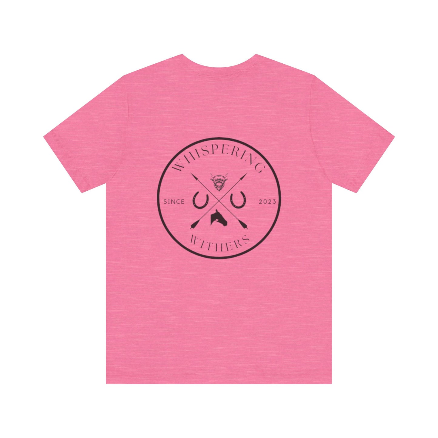 Whispering Withers Unisex Tee - Casual Graphic Short Sleeve Shirt | Fashion for Horse Lovers