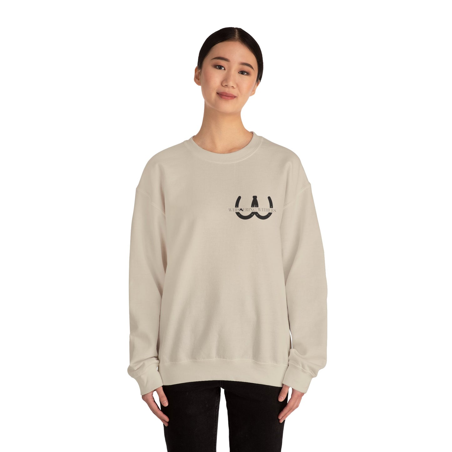 Whispering Withers Unisex Heavy Blend Crewneck Sweatshirt - Cozy Vintage Style