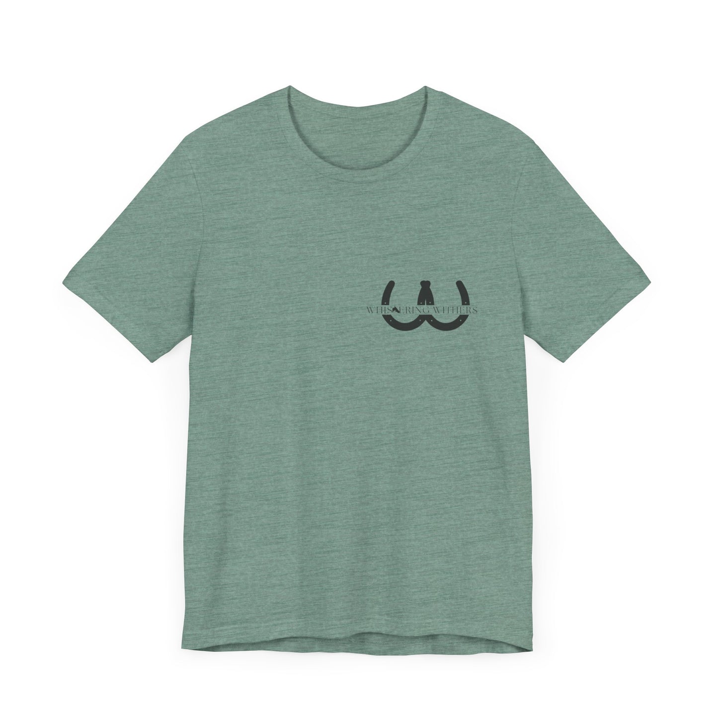 Whispering Withers Unisex Tee - Casual Graphic Short Sleeve Shirt | Fashion for Horse Lovers