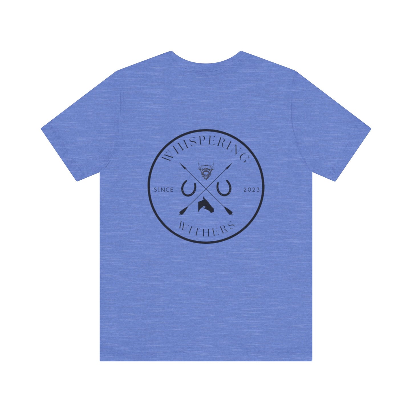 Whispering Withers Unisex Tee - Casual Graphic Short Sleeve Shirt | Fashion for Horse Lovers