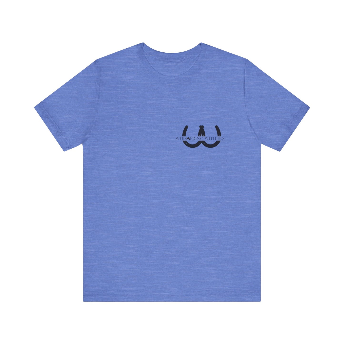 Whispering Withers Unisex Tee - Casual Graphic Short Sleeve Shirt | Fashion for Horse Lovers