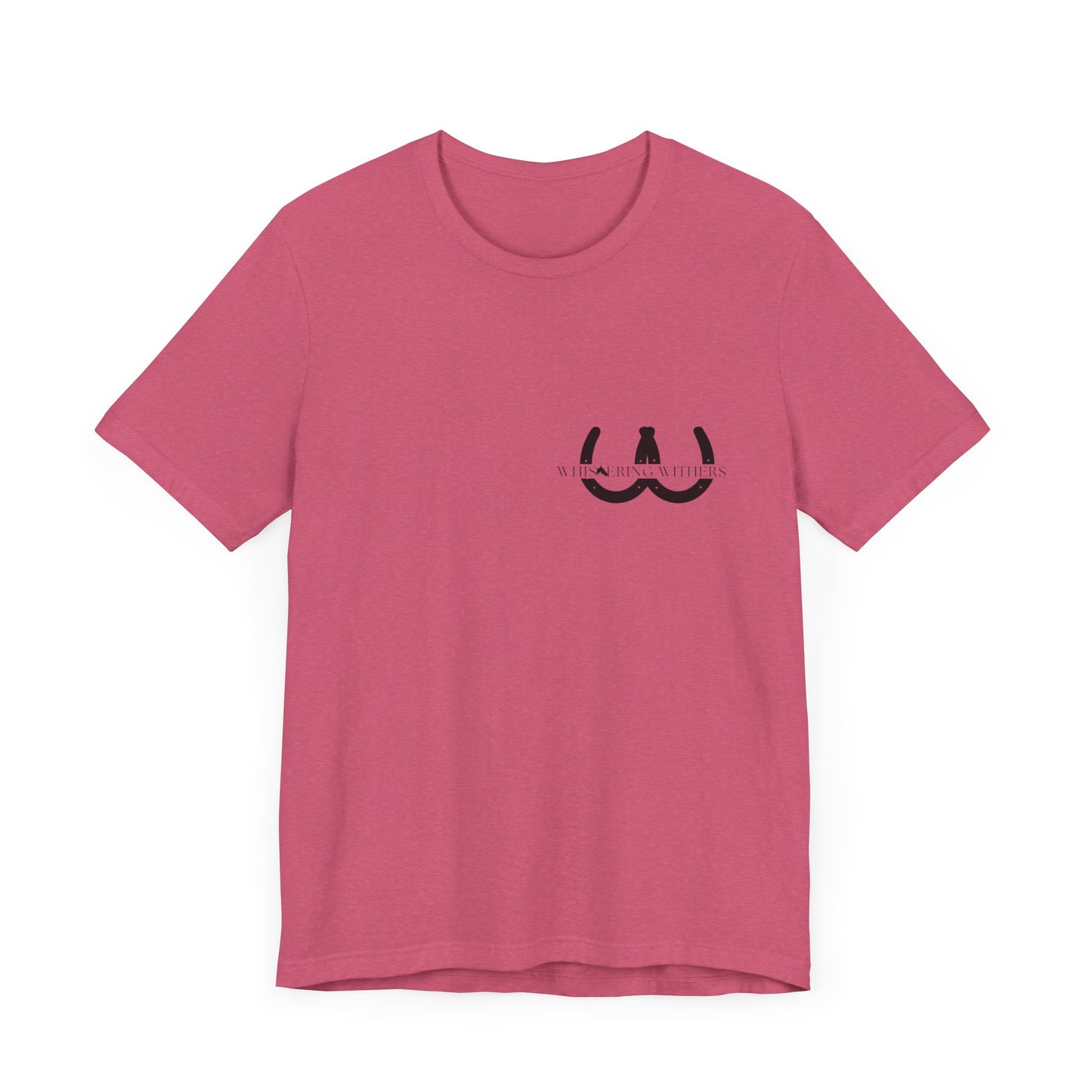 Whispering Withers Unisex Tee - Casual Graphic Short Sleeve Shirt | Fashion for Horse Lovers