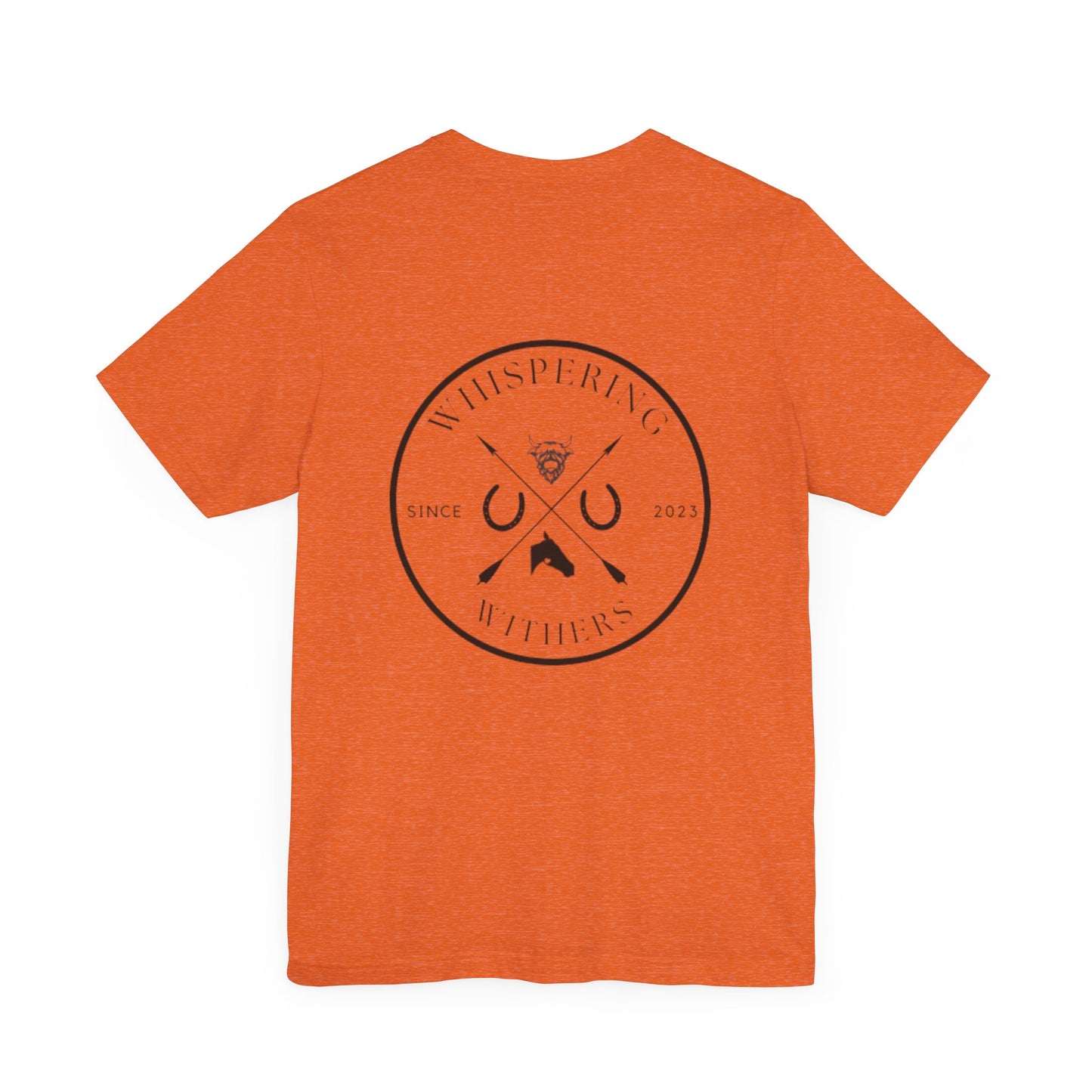Whispering Withers Unisex Tee - Casual Graphic Short Sleeve Shirt | Fashion for Horse Lovers