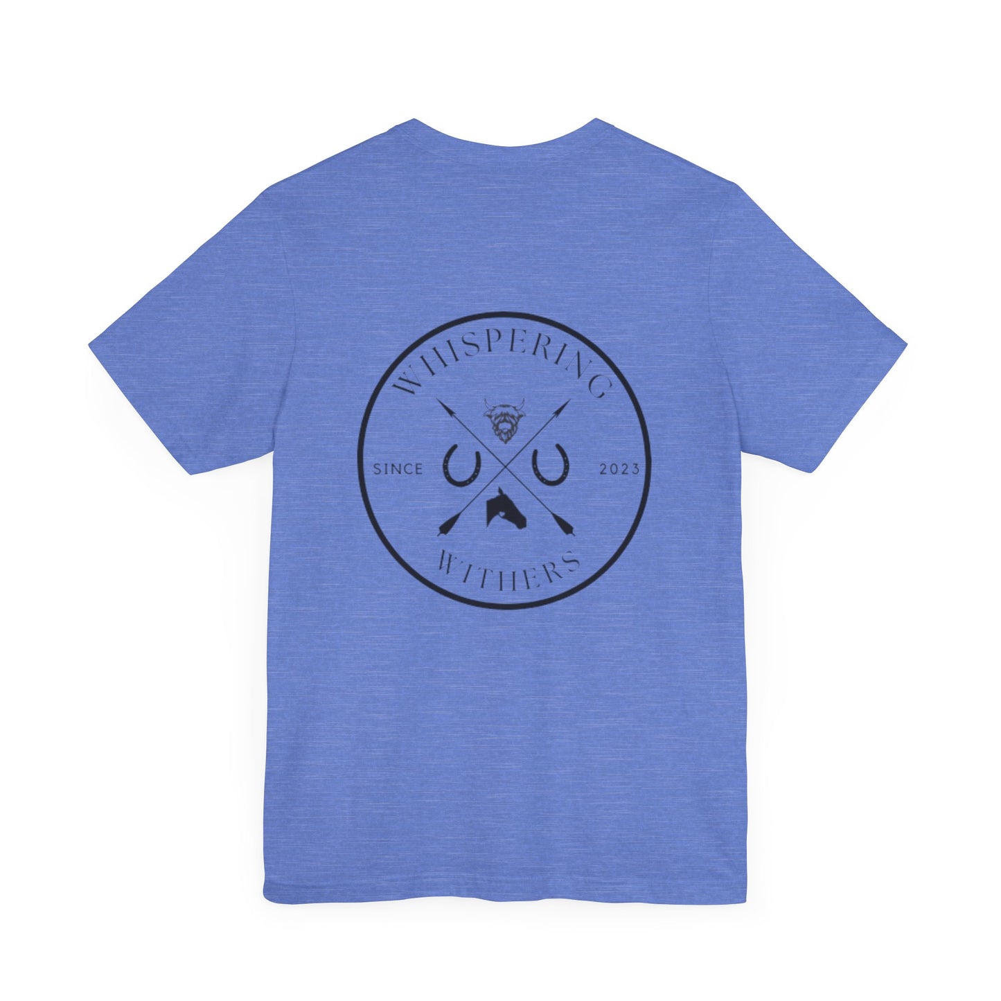 Whispering Withers Unisex Tee - Casual Graphic Short Sleeve Shirt | Fashion for Horse Lovers