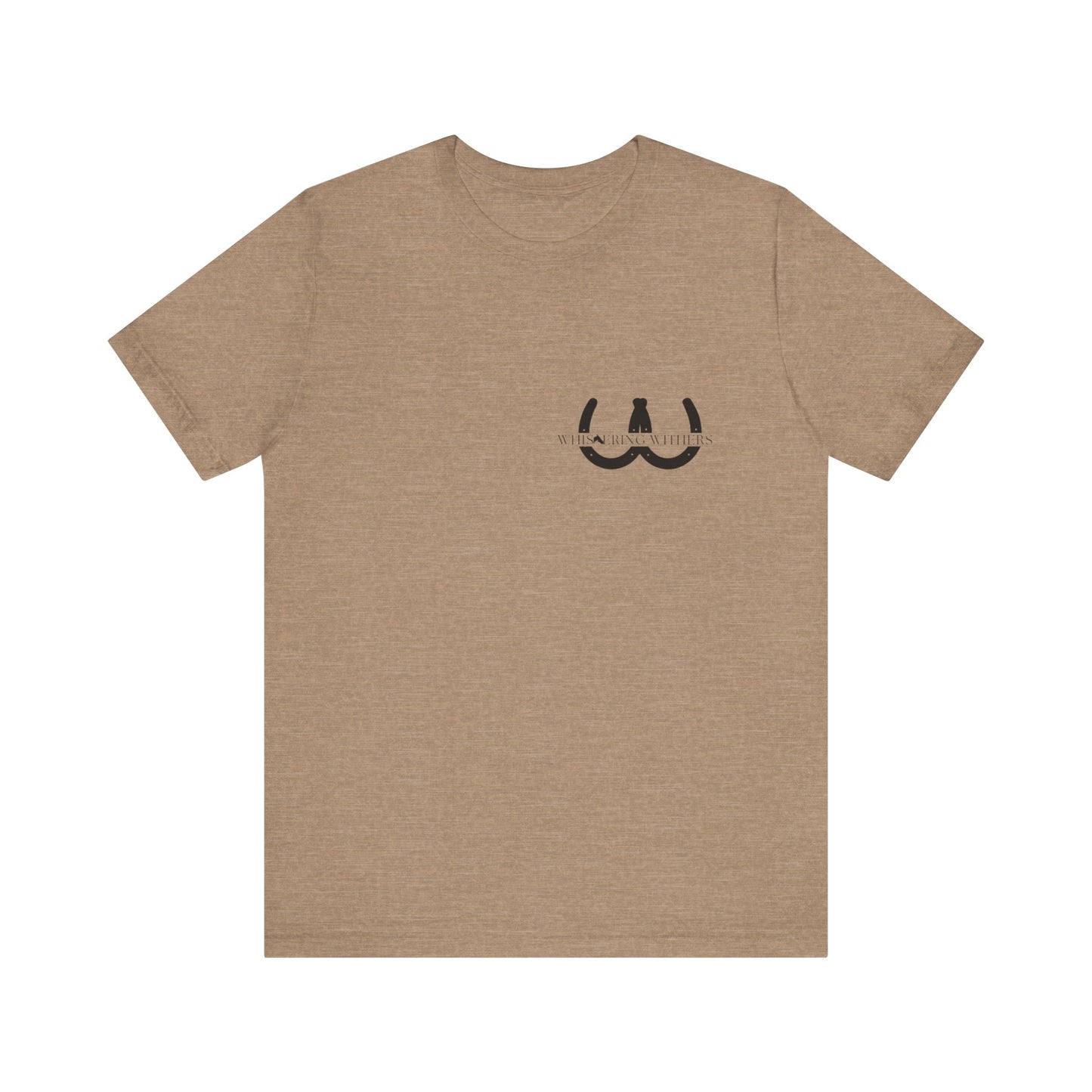 Whispering Withers Unisex Tee - Casual Graphic Short Sleeve Shirt | Fashion for Horse Lovers