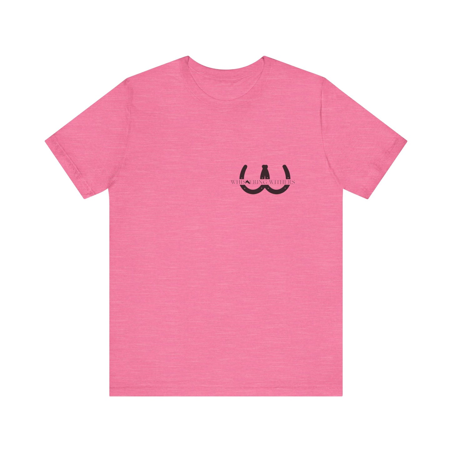 Whispering Withers Unisex Tee - Casual Graphic Short Sleeve Shirt | Fashion for Horse Lovers