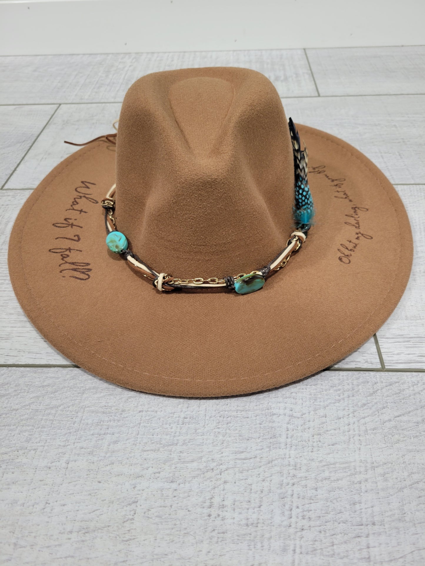 What If I Fall? |Burnt Hat | Rancher | Western / Hat Bar Style / Tan