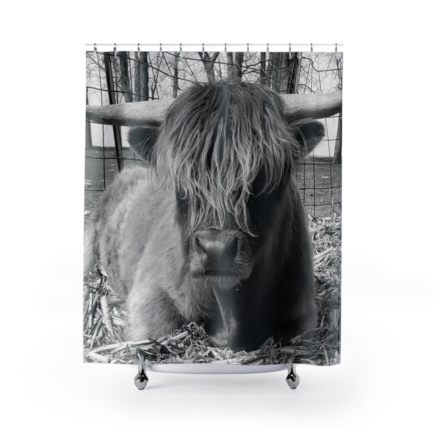 Highland Bull Shower Curtain