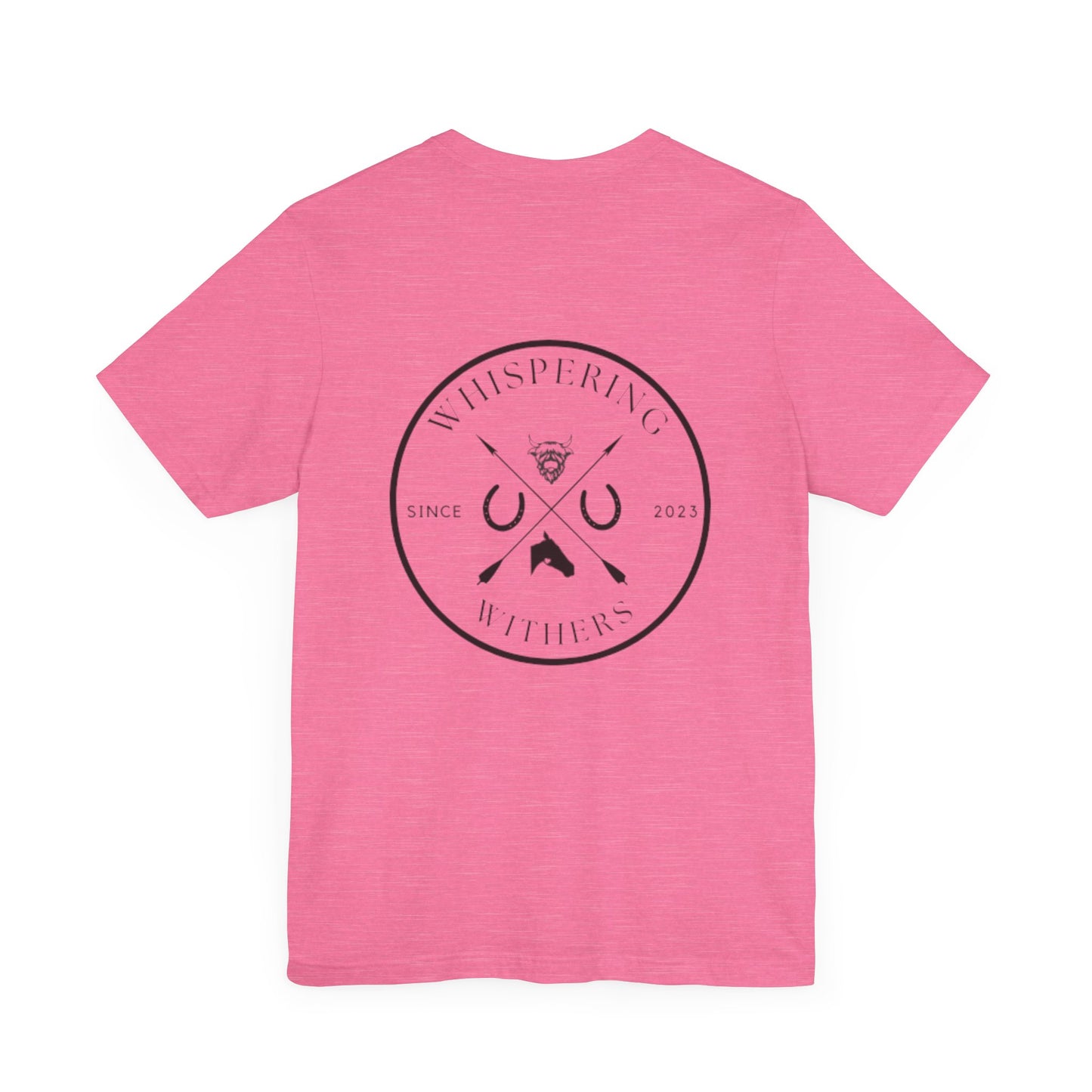 Whispering Withers Unisex Tee - Casual Graphic Short Sleeve Shirt | Fashion for Horse Lovers
