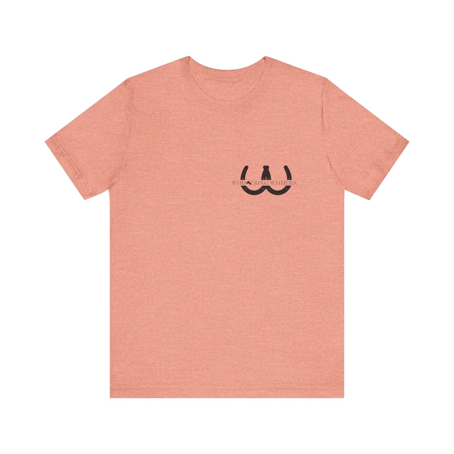 Whispering Withers Unisex Tee - Casual Graphic Short Sleeve Shirt | Fashion for Horse Lovers