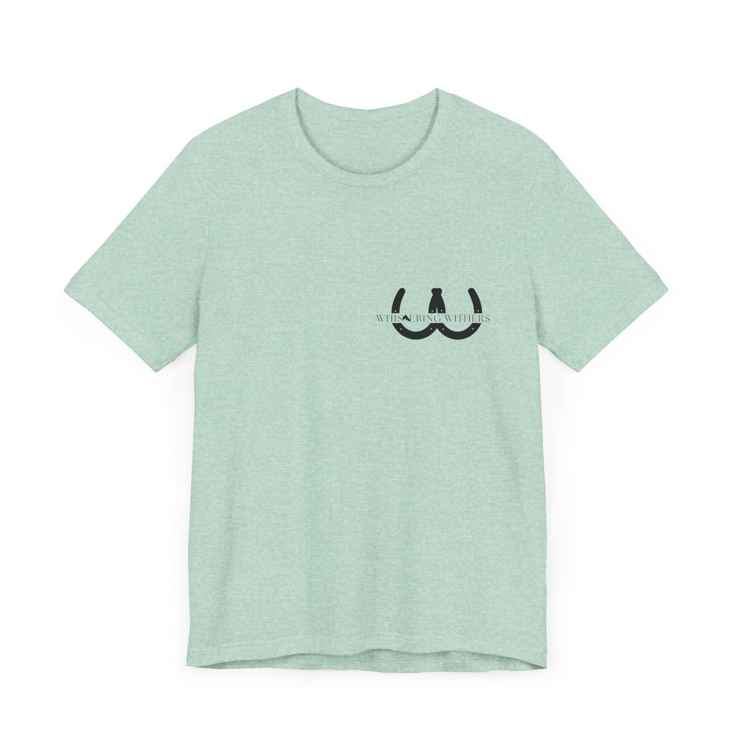 Whispering Withers Unisex Tee - Casual Graphic Short Sleeve Shirt | Fashion for Horse Lovers