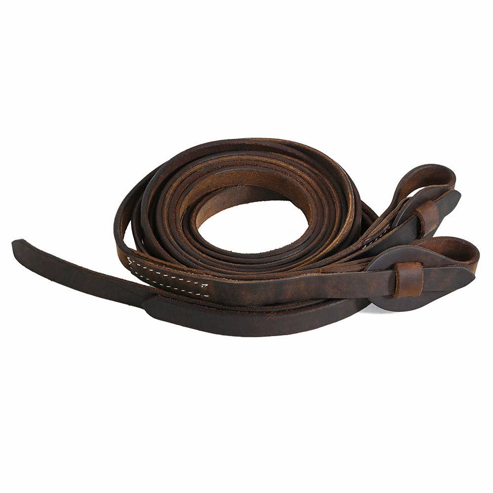 Hilason Western Horse Genuine Leather Western Split Reins: 5/8" X 8'
