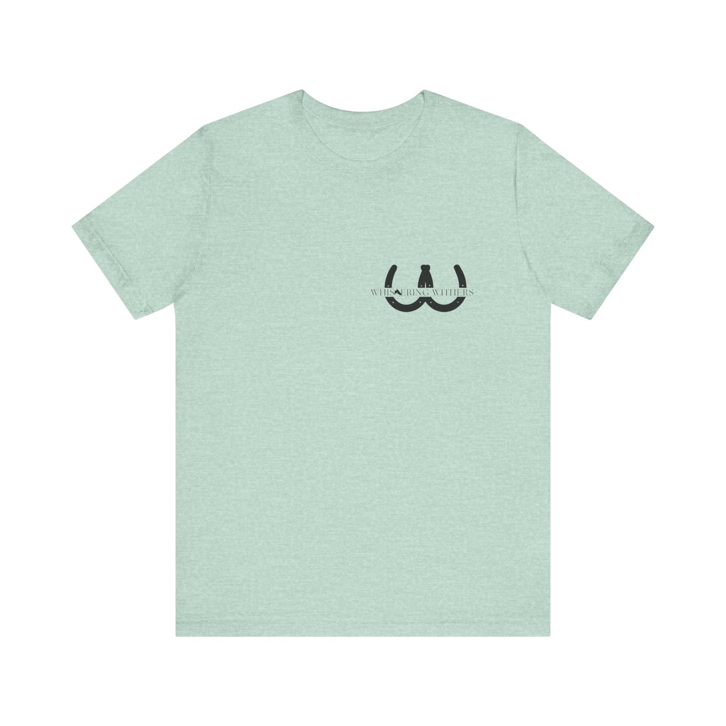 Whispering Withers Unisex Tee - Casual Graphic Short Sleeve Shirt | Fashion for Horse Lovers