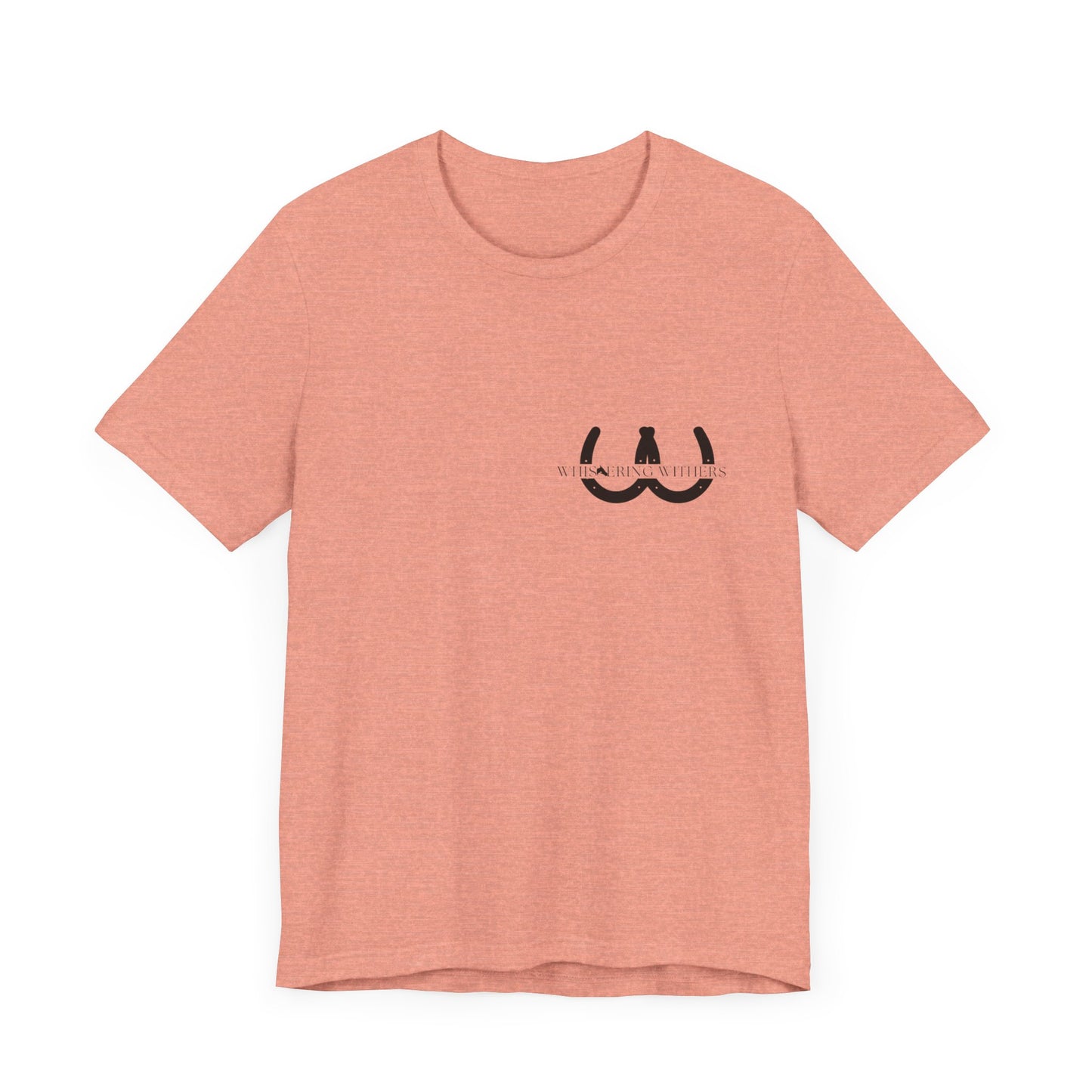 Whispering Withers Unisex Tee - Casual Graphic Short Sleeve Shirt | Fashion for Horse Lovers