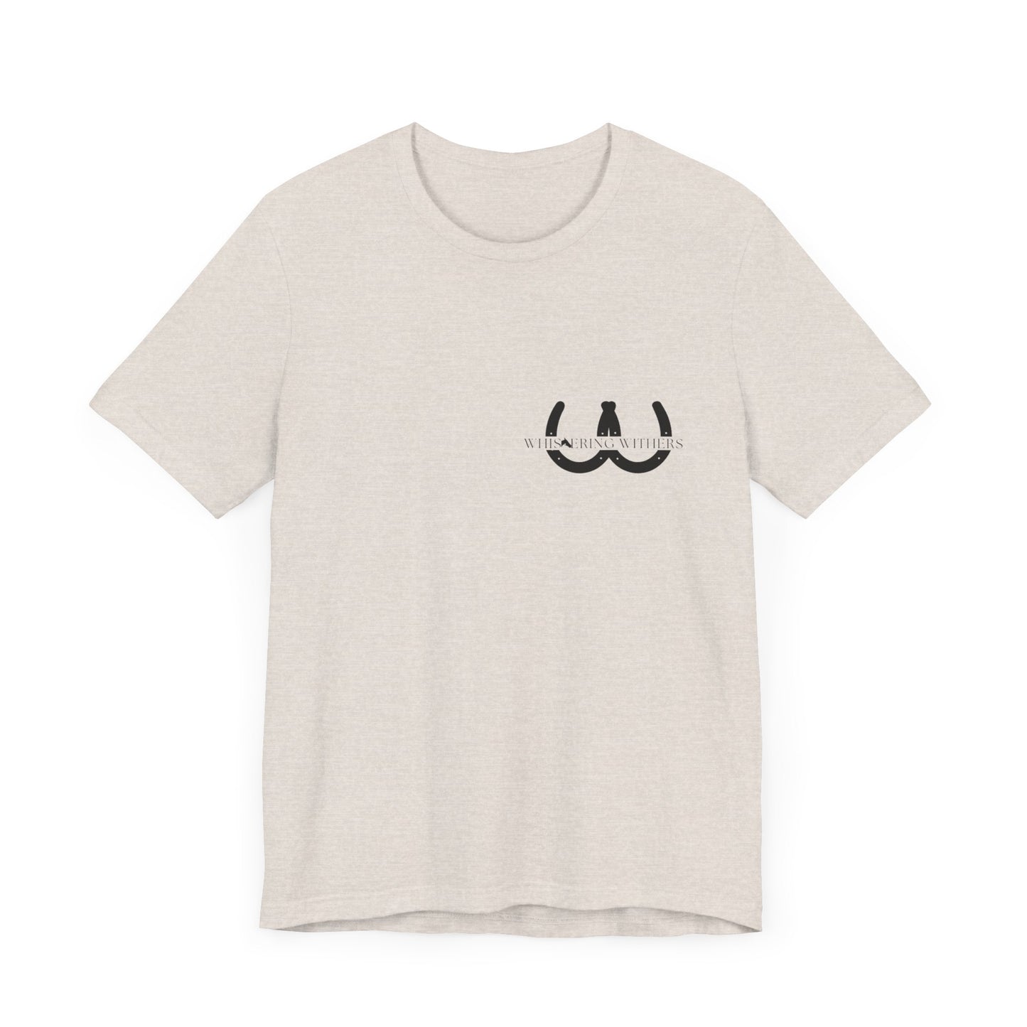 Whispering Withers Unisex Tee - Casual Graphic Short Sleeve Shirt | Fashion for Horse Lovers