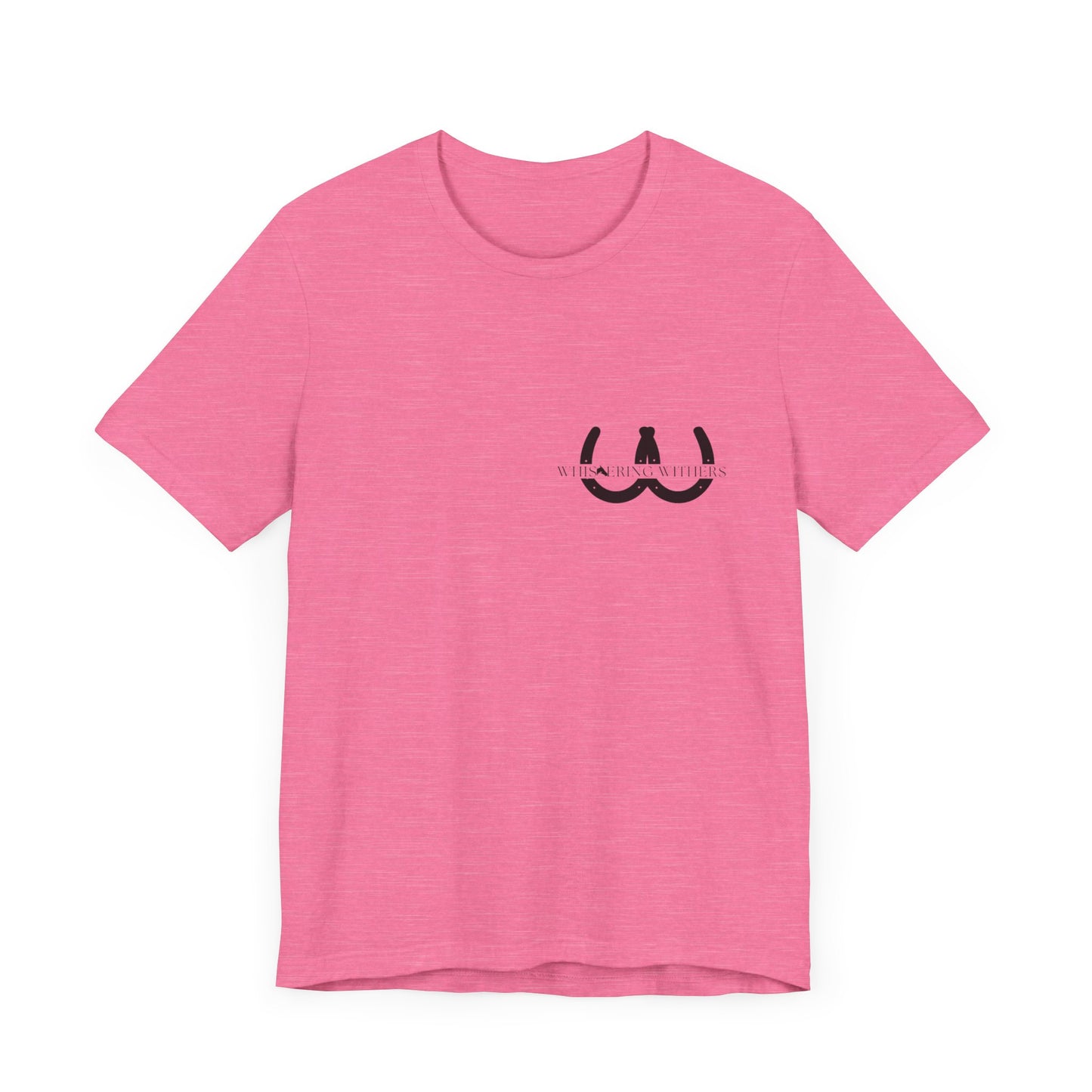 Whispering Withers Unisex Tee - Casual Graphic Short Sleeve Shirt | Fashion for Horse Lovers
