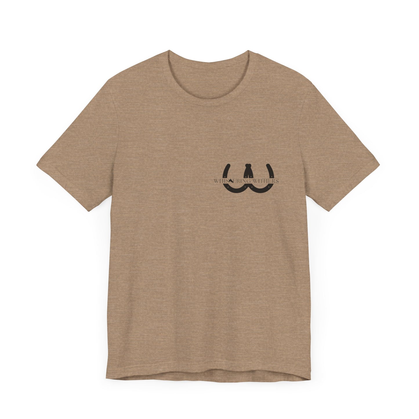 Whispering Withers Unisex Tee - Casual Graphic Short Sleeve Shirt | Fashion for Horse Lovers