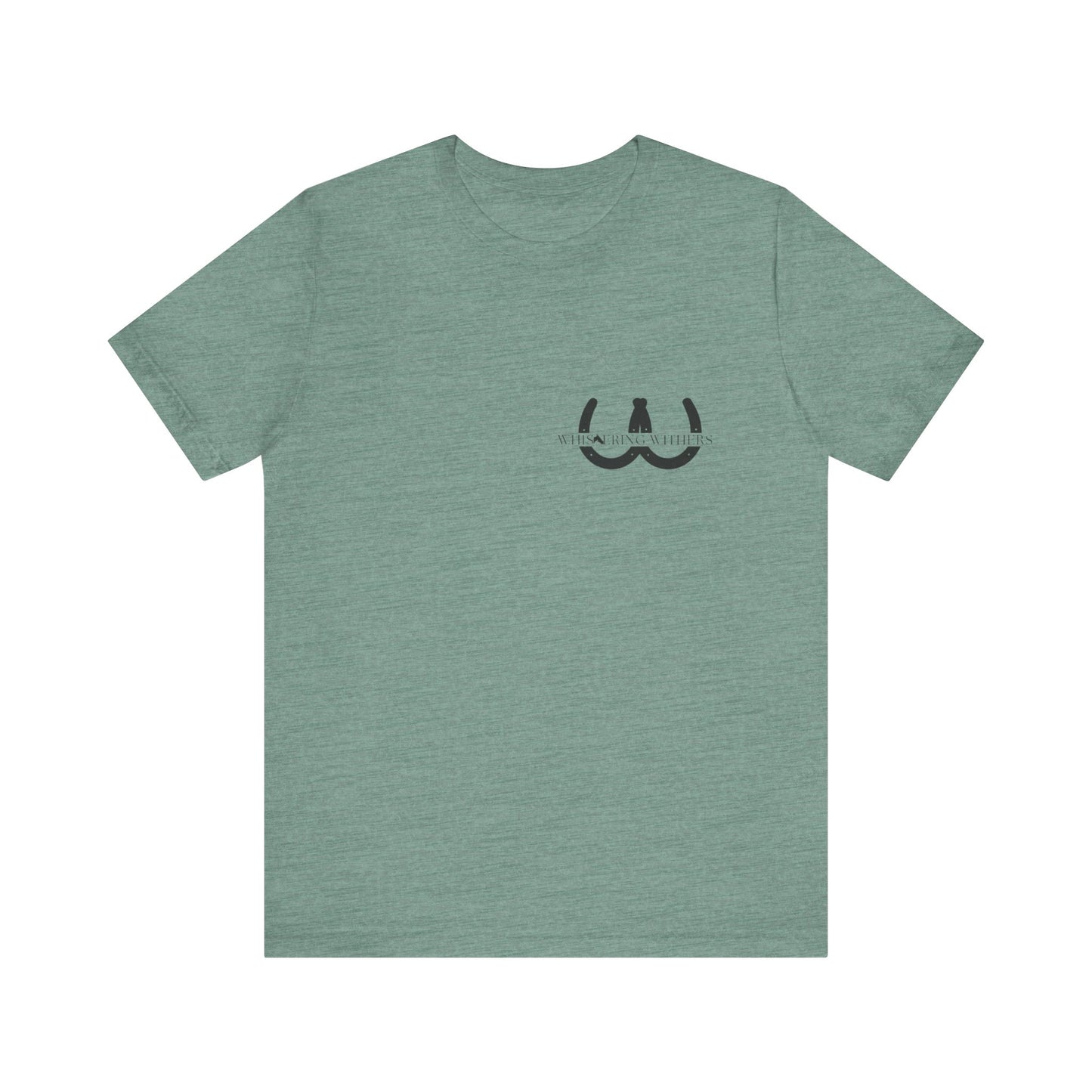 Whispering Withers Unisex Tee - Casual Graphic Short Sleeve Shirt | Fashion for Horse Lovers