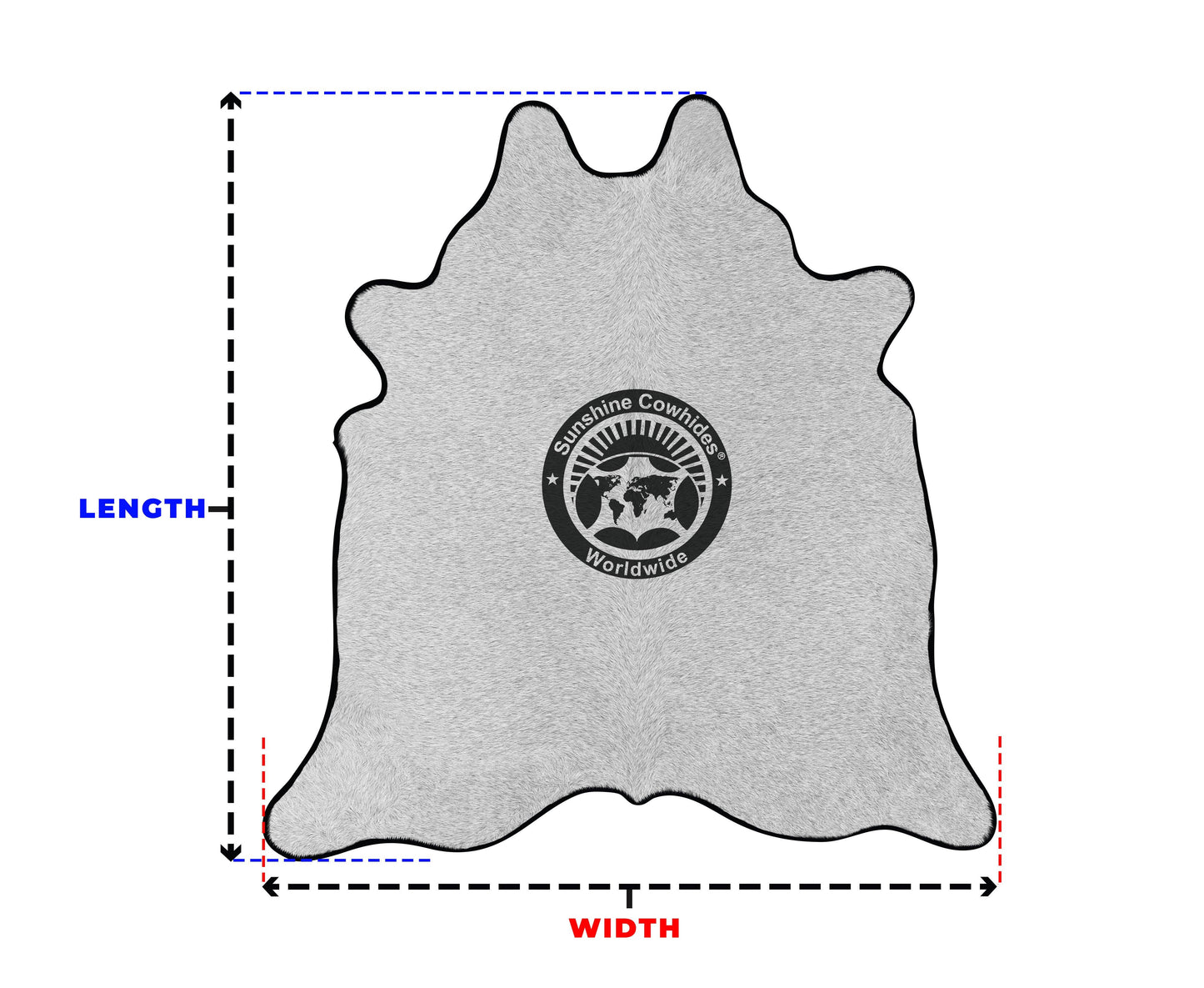 Brindle Dark Cowhide Rug: Colombia / 6 X 6-7' / Brindle Dark