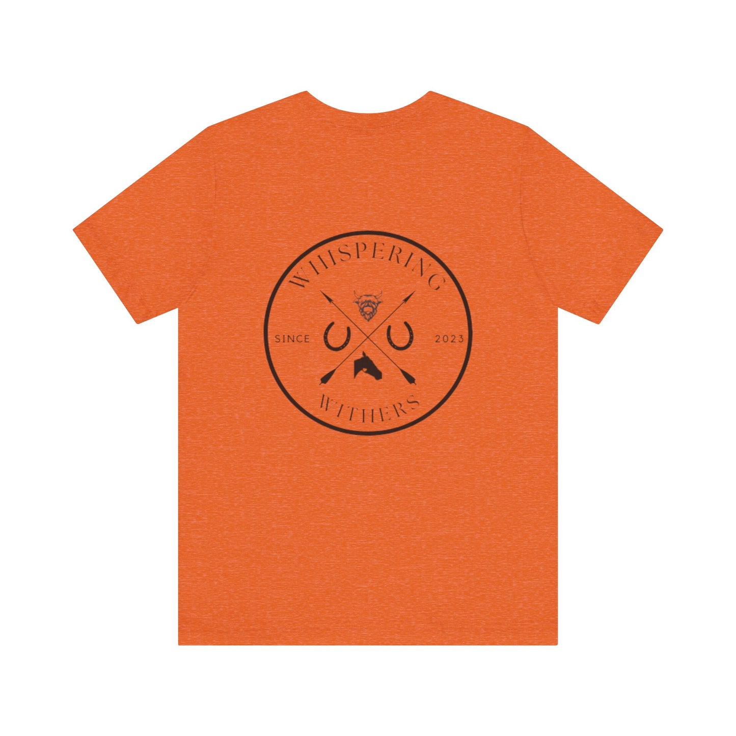 Whispering Withers Unisex Tee - Casual Graphic Short Sleeve Shirt | Fashion for Horse Lovers
