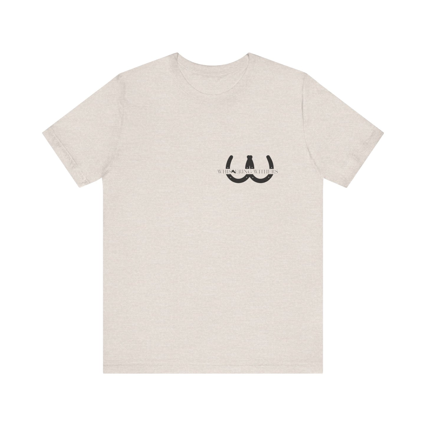 Whispering Withers Unisex Tee - Casual Graphic Short Sleeve Shirt | Fashion for Horse Lovers