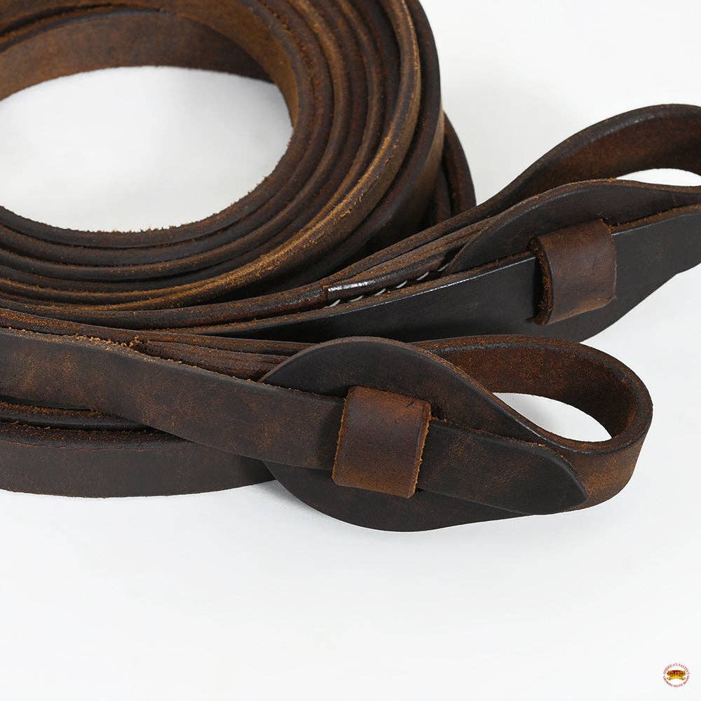 Hilason Western Horse Genuine Leather Western Split Reins: 5/8" X 8'