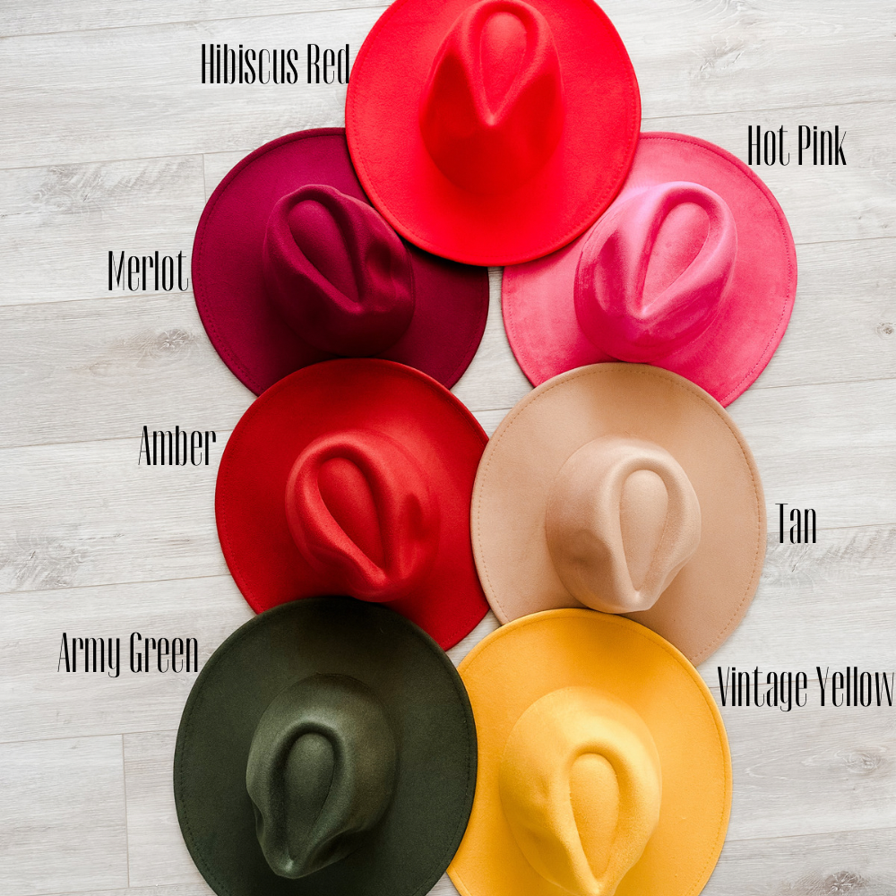 What If I Fall? |Burnt Hat | Rancher | Western | Fedora: Rancher / Hat Bar Style / Army Green