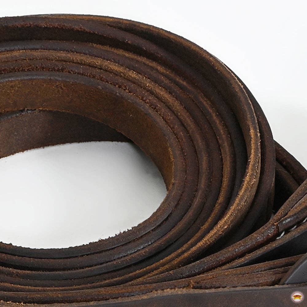 Hilason Western Horse Genuine Leather Western Split Reins: 5/8" X 8'
