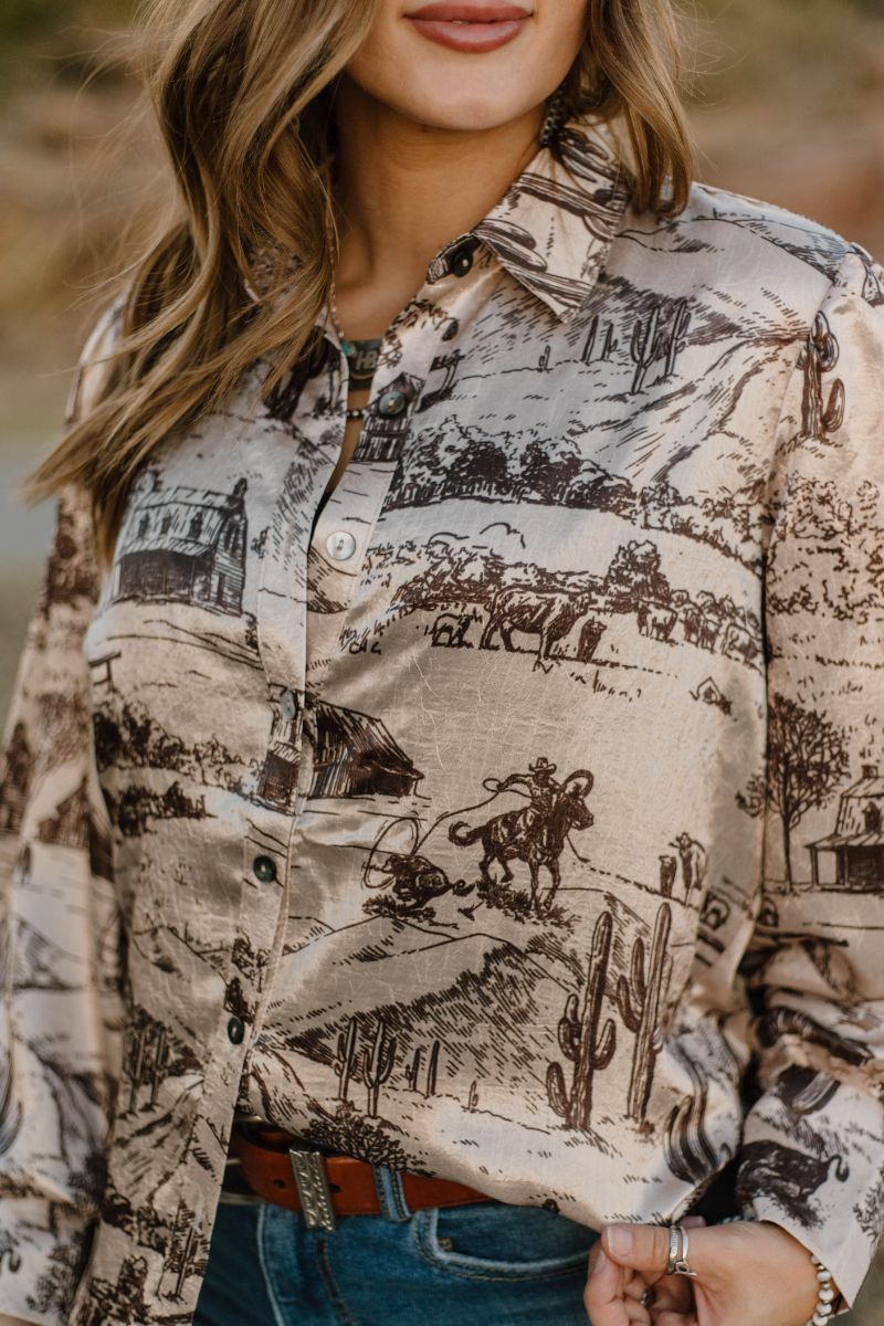 Life On The Ranch Button Up: S