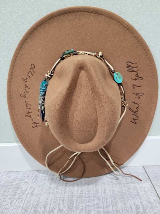 What If I Fall? |Burnt Hat | Rancher | Western / Hat Bar Style / Tan