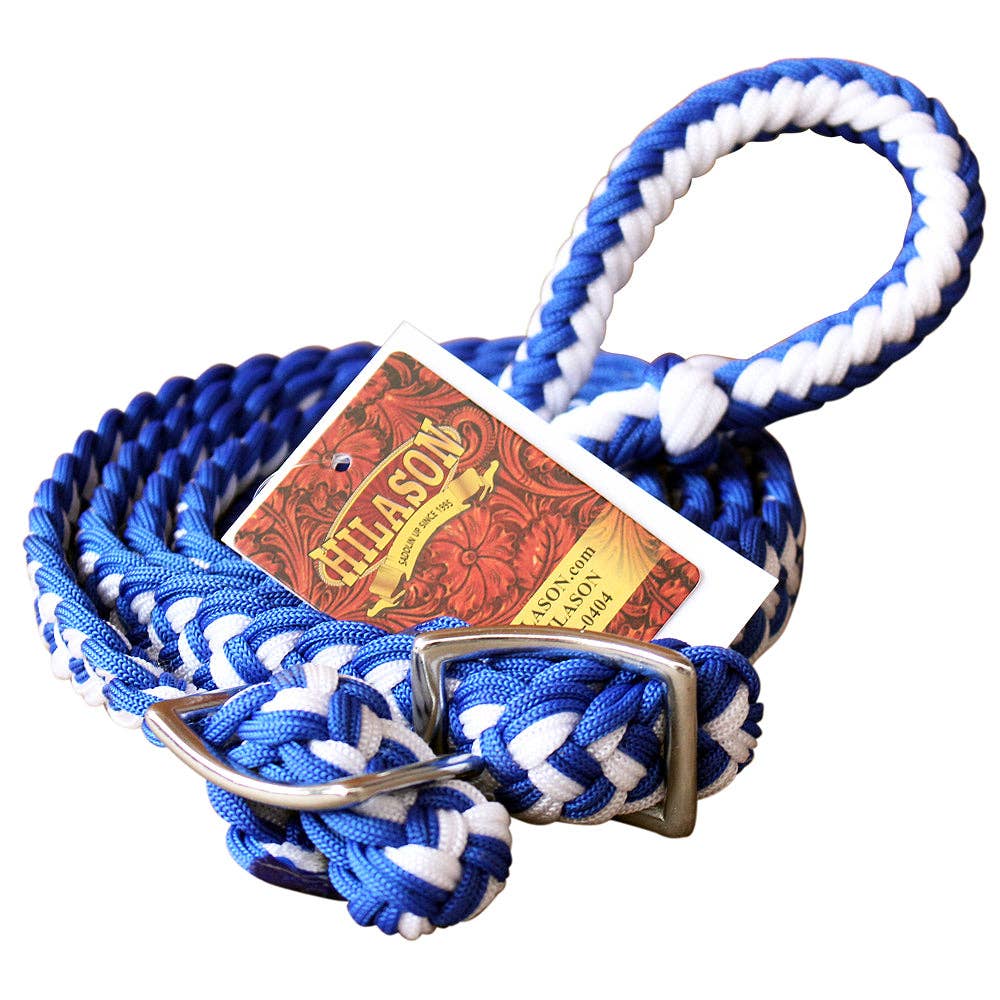 Hilason Braided Poly Barrel Horse Racing Reins Flat Grip Knots 1" X 8Ft | Rein Gifts: Red