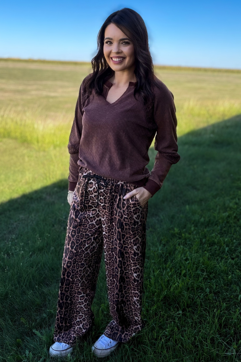 Cowgirl Chic Top - Mocha: XS