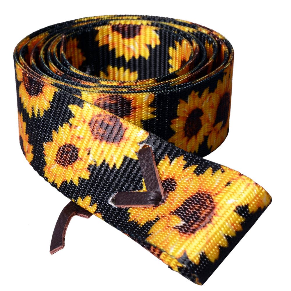 HILASON Fashion Prints 6 Feet Nylon Tie Strap | Horse cinch Western saddle Durable Adjustable: Black