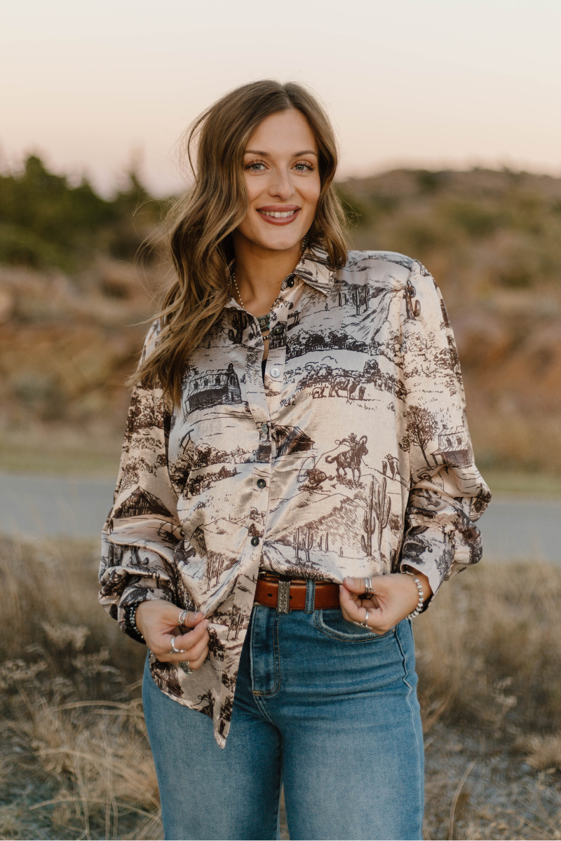 Life On The Ranch Button Up: S