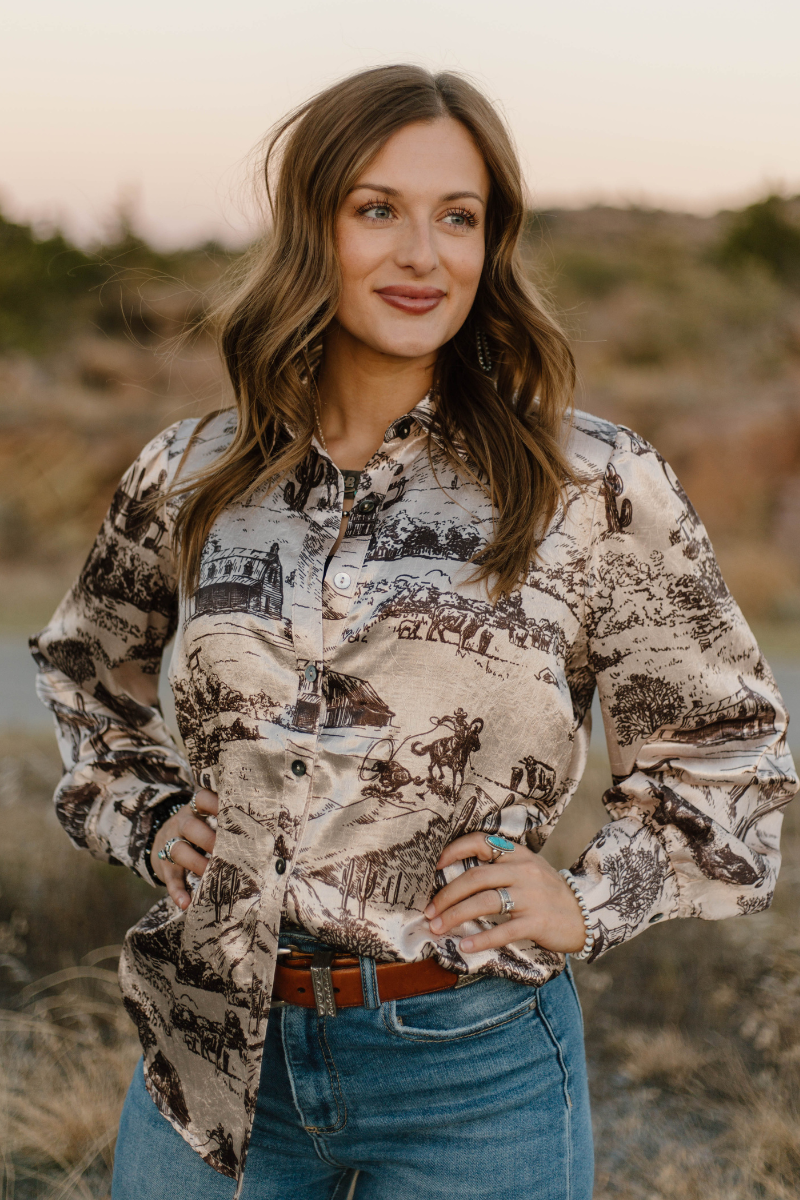 Life On The Ranch Button Up: S