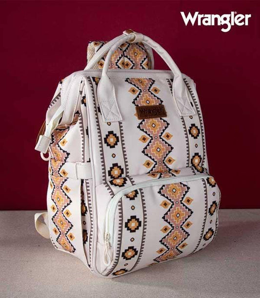 Wrangler Aztec Multi Function Backpack: Brown