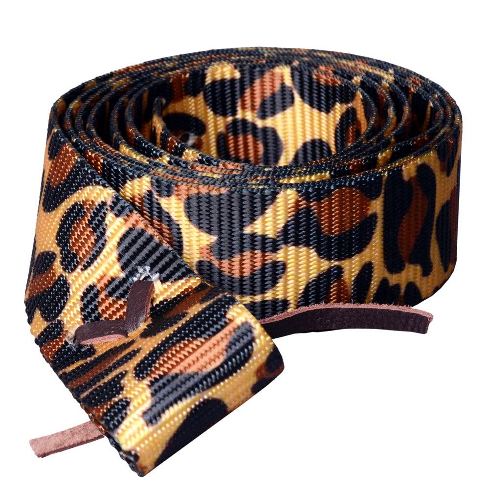 HILASON Fashion Prints 6 Feet Nylon Tie Strap | Horse cinch Western saddle Durable Adjustable: Black