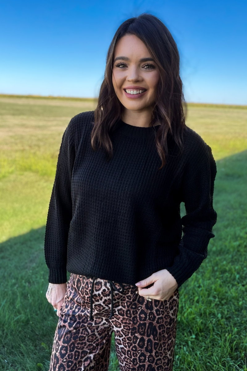 Sterling Staple Sweater - Black: XS