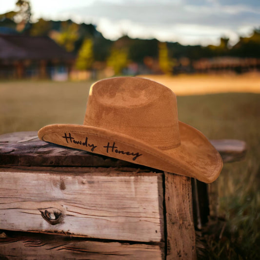 Howdy Honey Burnt Cowboy Hat